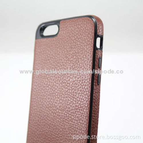 Soft TPU Case with PU Leather Finished for New iPhone 6, OEM Orders Welcomed